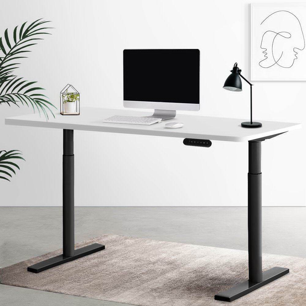 Marlook Standing Desk Motorised Electric Dual Motor White 140CM