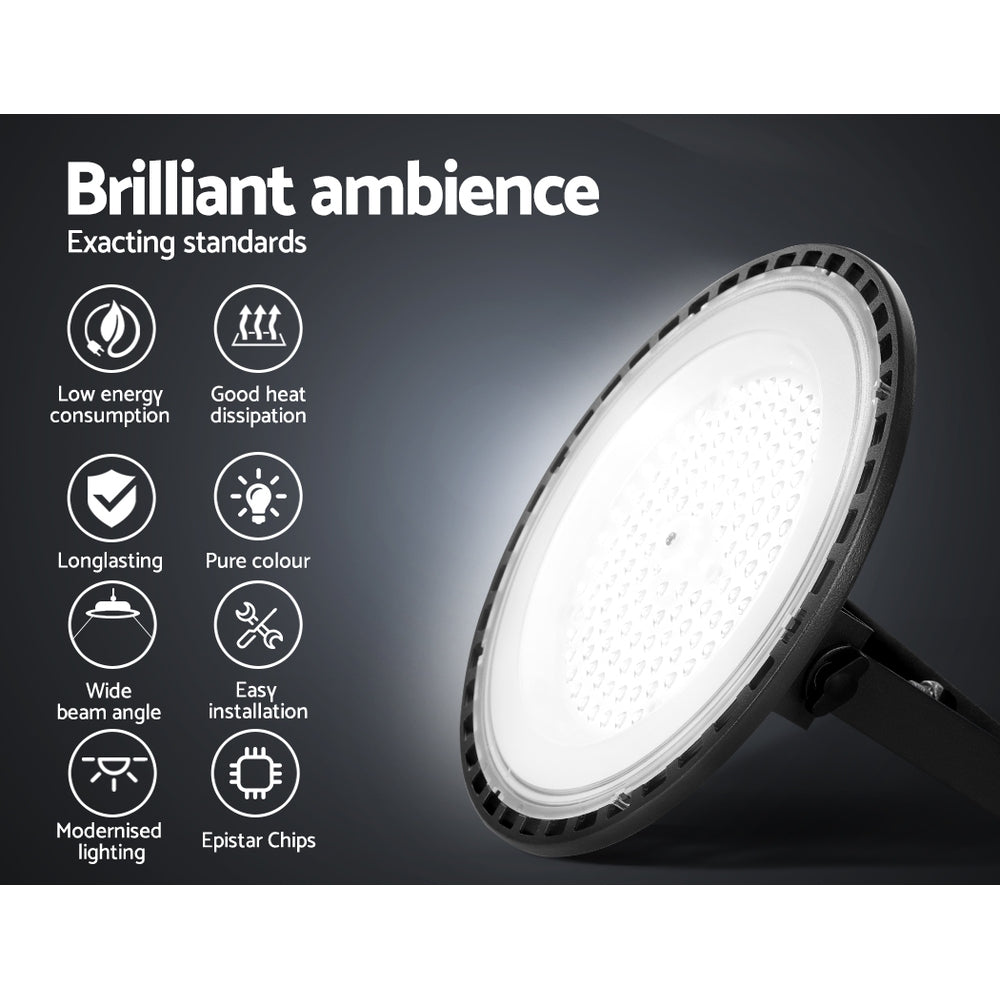 Marlook High Bay Light LED 100W Industrial Lamp Workshop Warehouse Factory Lights