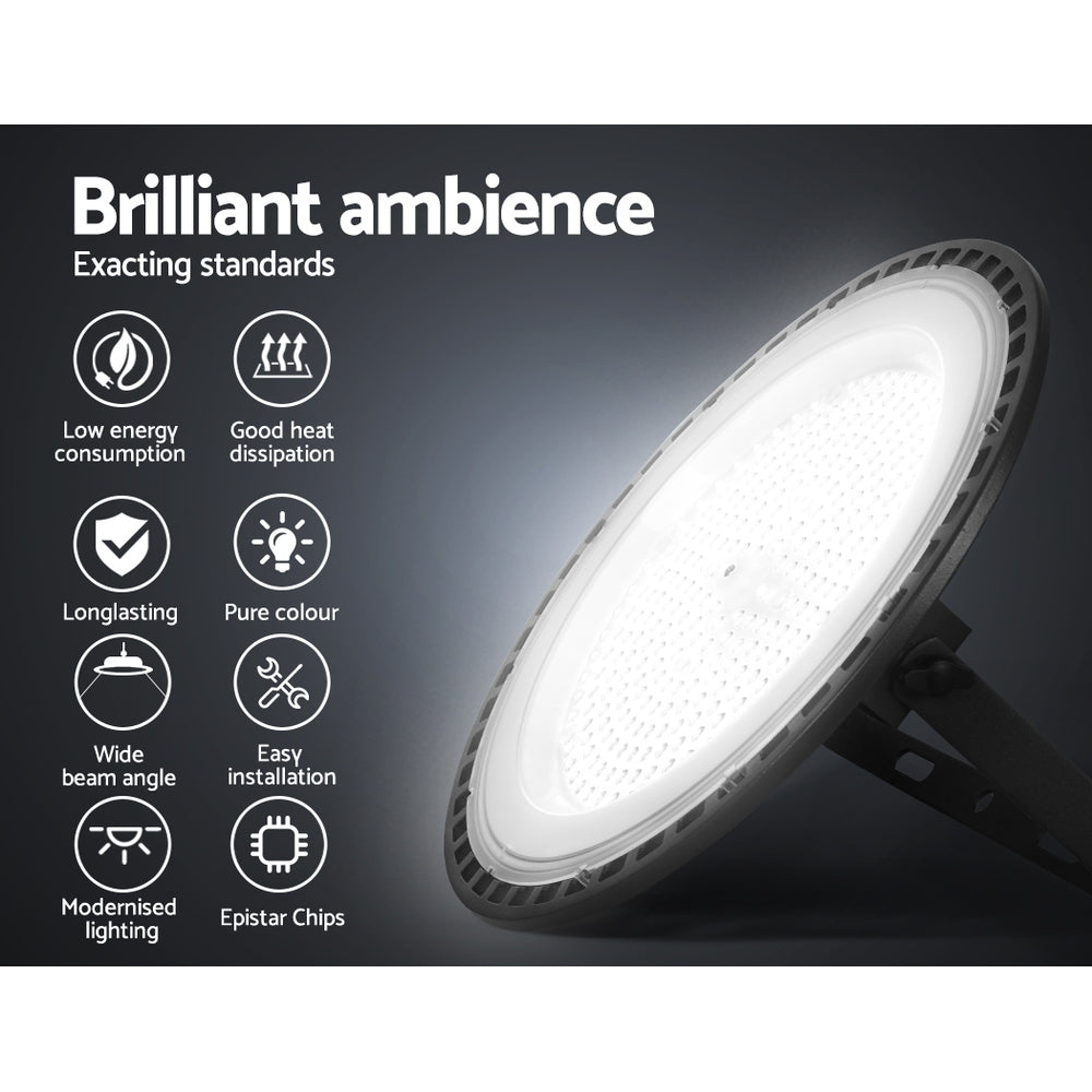 Marlook High Bay Light LED 200W Industrial Lamp Workshop Warehouse Factory Lights