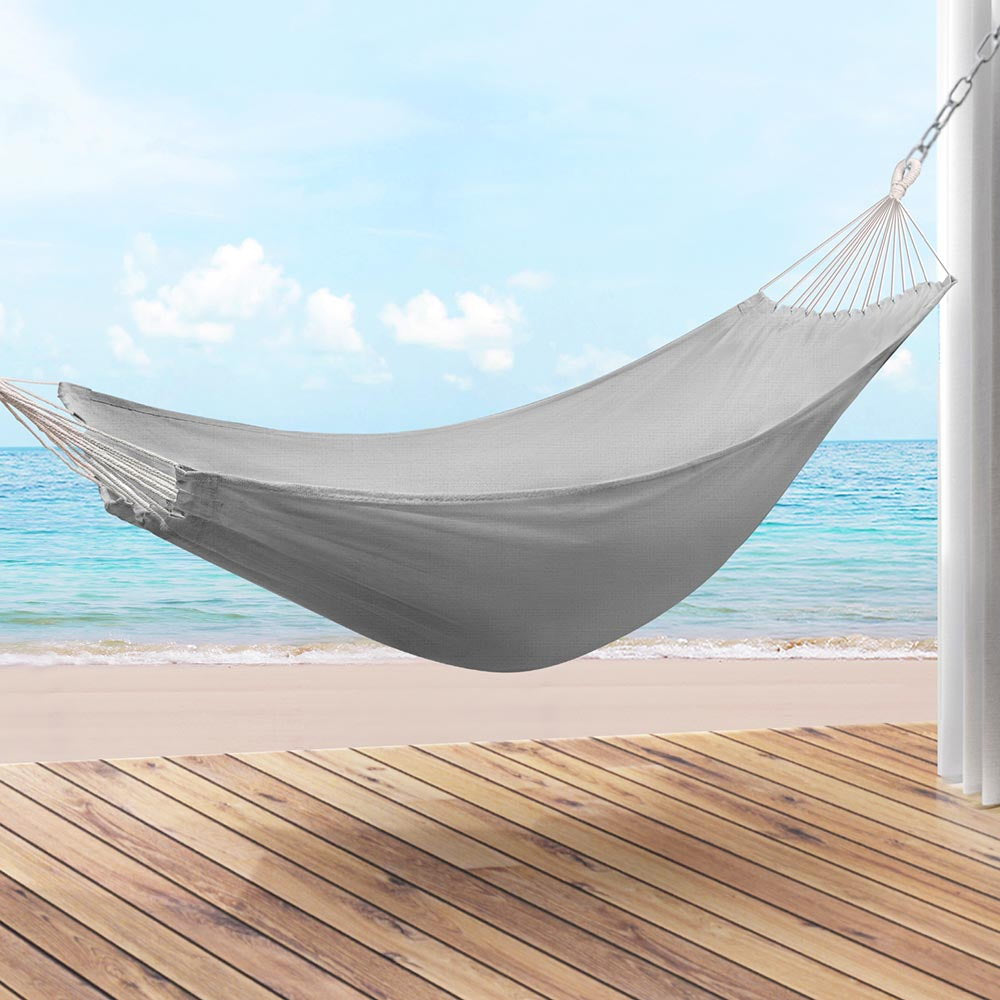 Marlook Hammock Bed w/ Travel Bag Outdoor Lounge Chair Grey