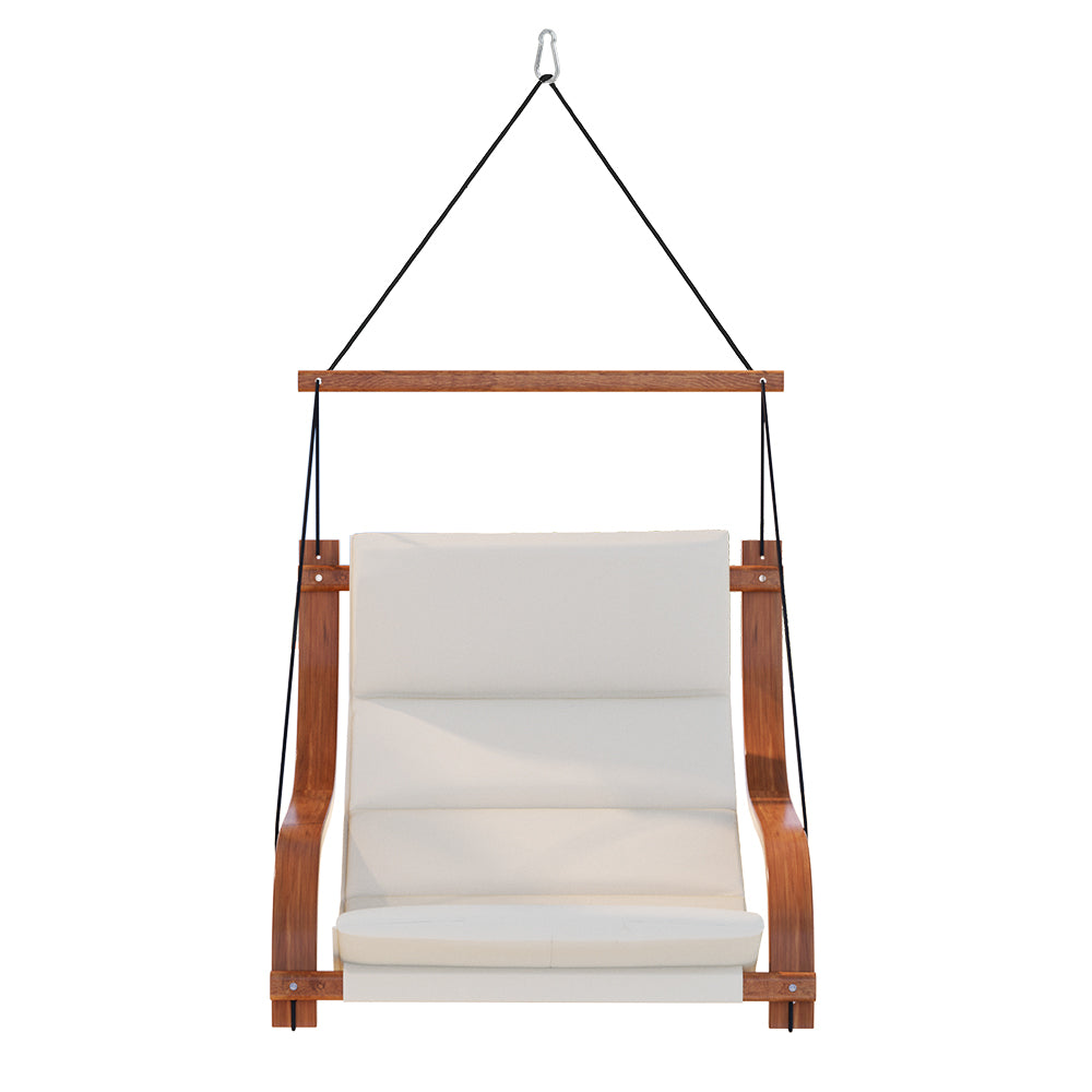 Marlook Hammock Chair Wooden Hanging Indoor Outdoor Lounge Patio