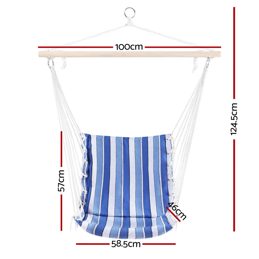 Marlook Hammock Chair Swing Camping Blue