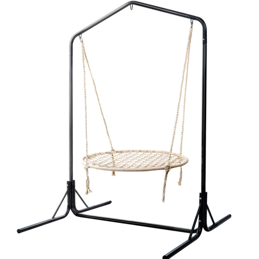 Marlook Hammock Chair with Stand Nest Web Outdoor Swing 100cm