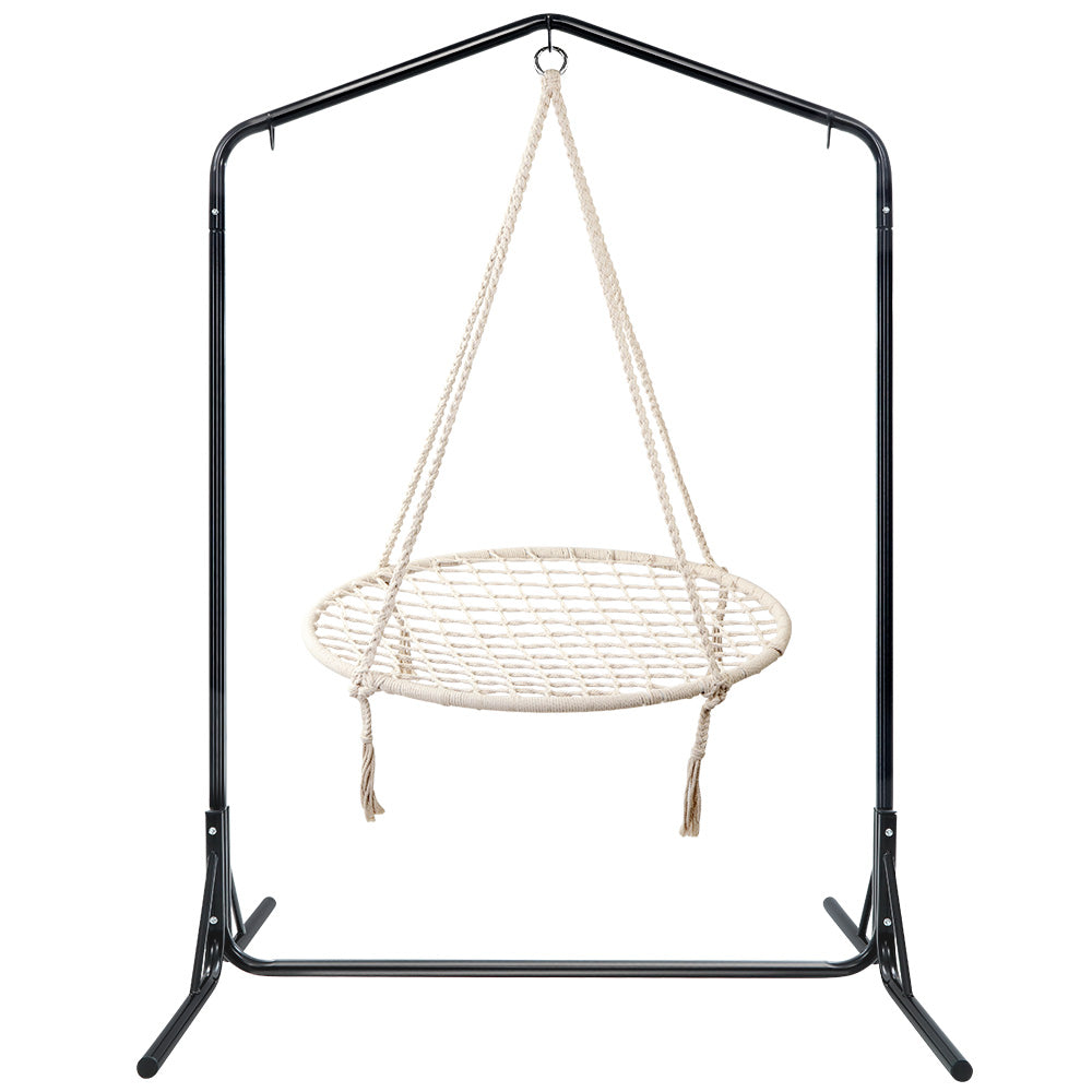 Marlook Hammock Chair with Stand Nest Web Outdoor Swing 100cm