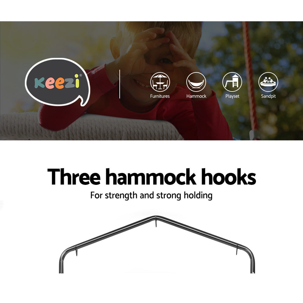 Marlook Hammock Chair with Stand Nest Web Outdoor Swing 100cm
