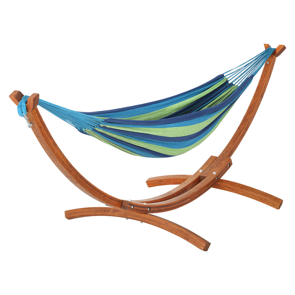 Marlook Hammock Bed Outdoor Camping Timber Hammock Wooden Stand