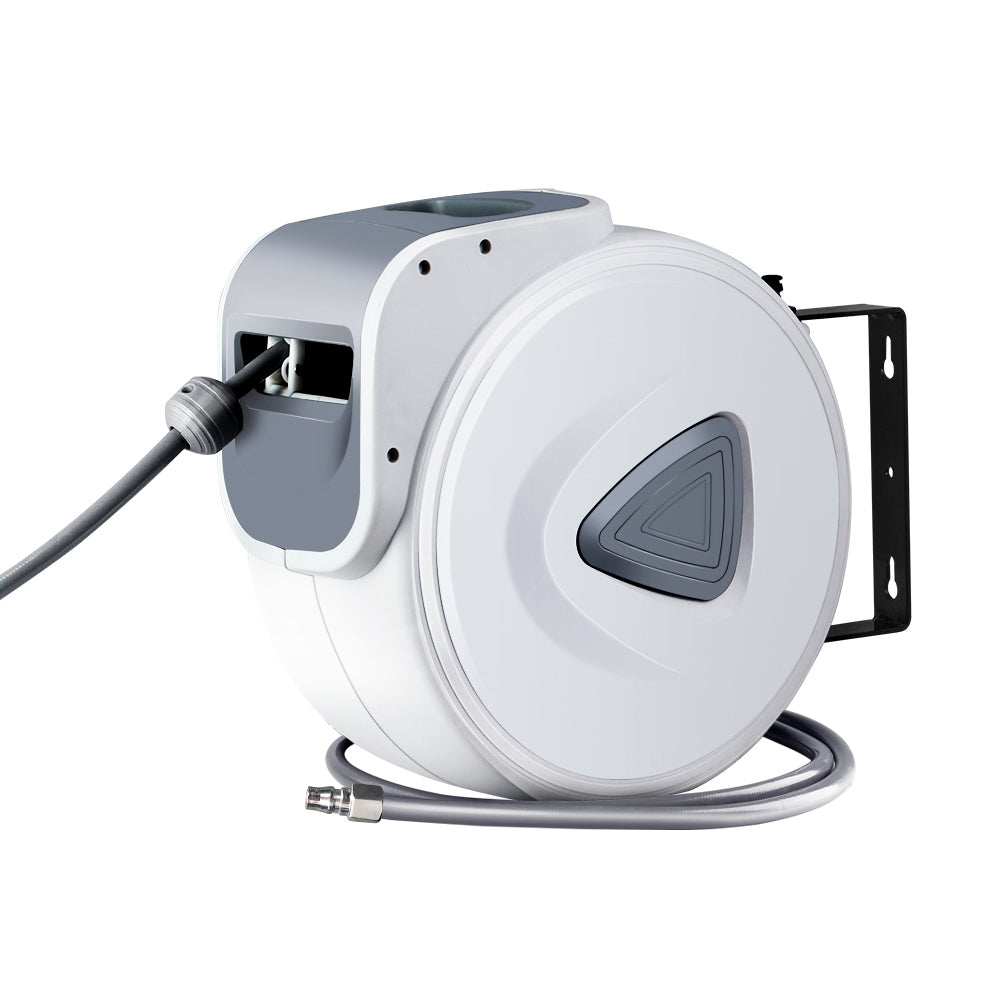 Marlook Air Hose Reel 20m Retractable Rewind Swivel Wall Mount Compressor Garage