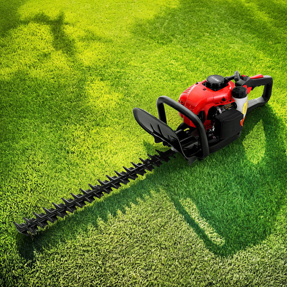 Marlook 25.4CC Petrol Hedge Trimmer 24" Dual Blade Tree Grass Garden Tool