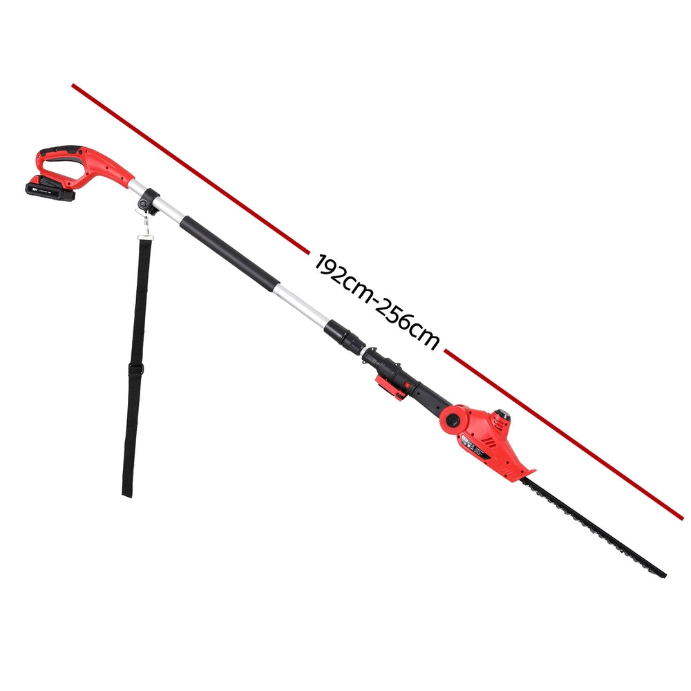 Marlook Cordless Pole Hedge Trimmer Garden Pruner Electric Cutter
