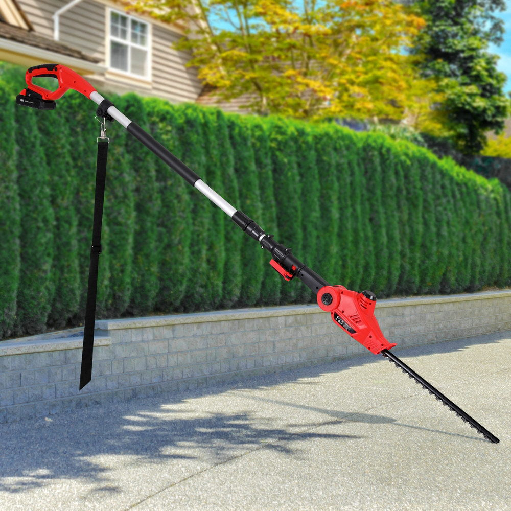 Marlook Cordless Pole Hedge Trimmer Garden Pruner Electric Cutter
