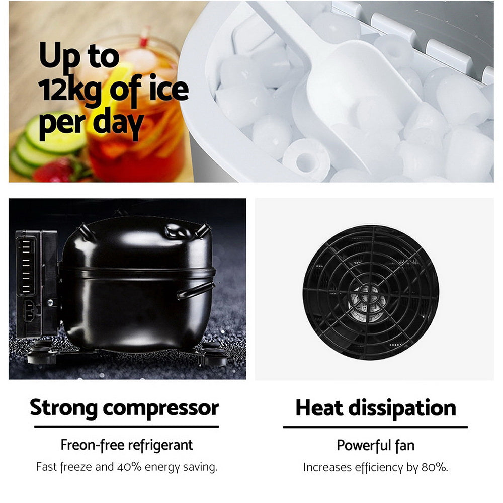 Marlook Portable Ice Cube Maker - Silver