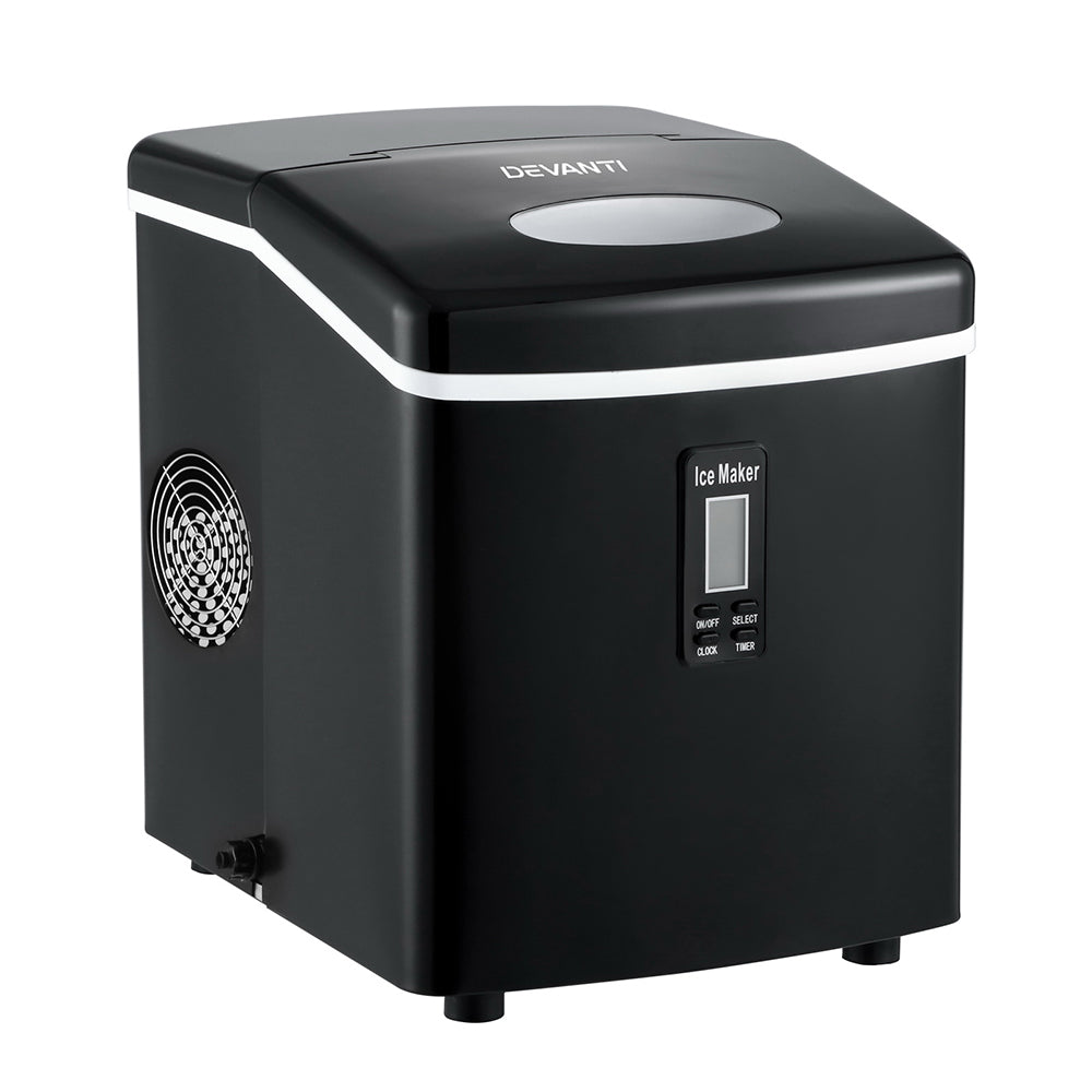 Marlook 3.2L Portable Ice Cube Maker Machine Benchtop Counter Black