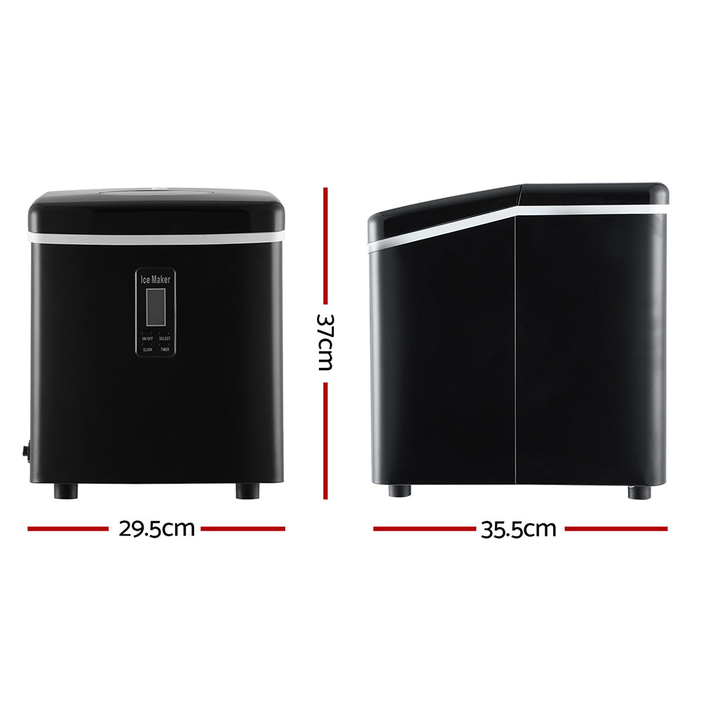 Marlook 3.2L Portable Ice Cube Maker Machine Benchtop Counter Black