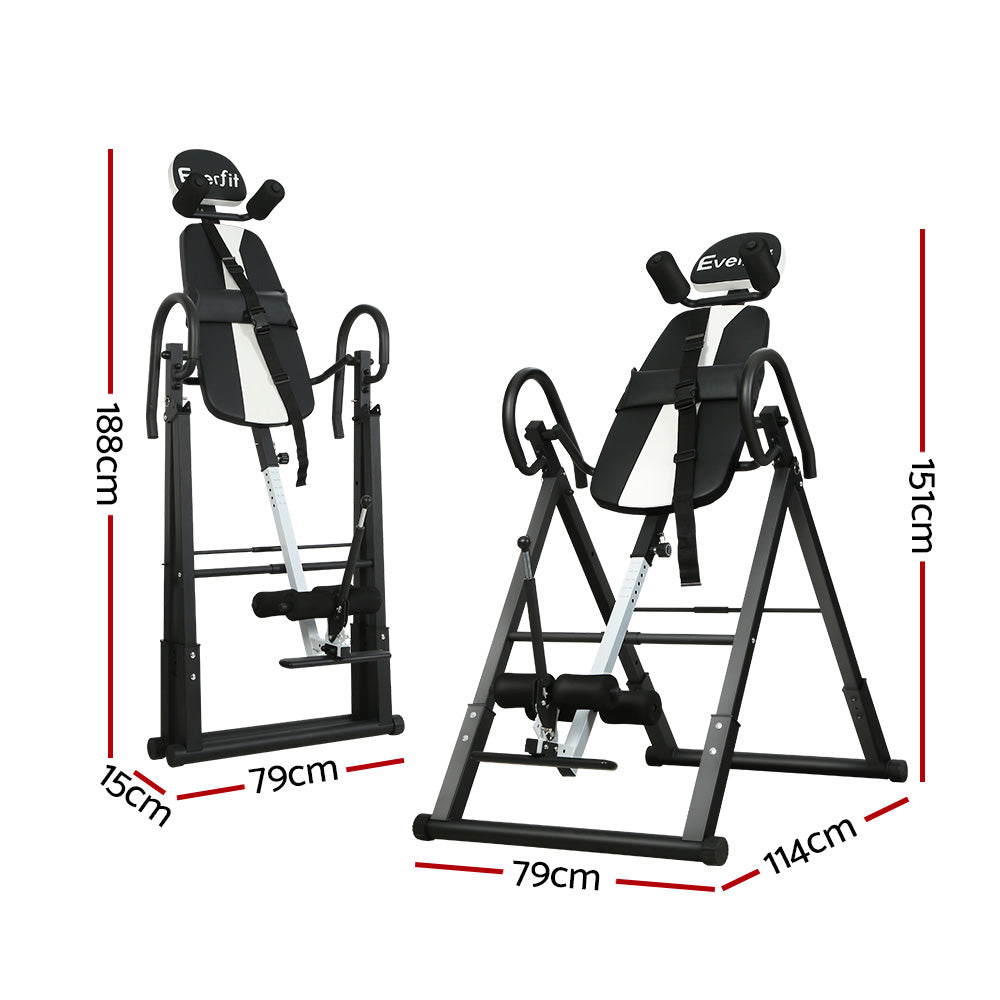 Marlook Inversion Table Gravity Exercise Inverter Back Stretcher Home Gym Grey