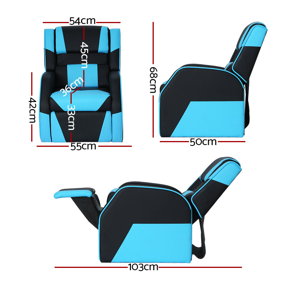 Marlook Kids Recliner Chair PU Leather Gaming Sofa Lounge Couch Children Armchair
