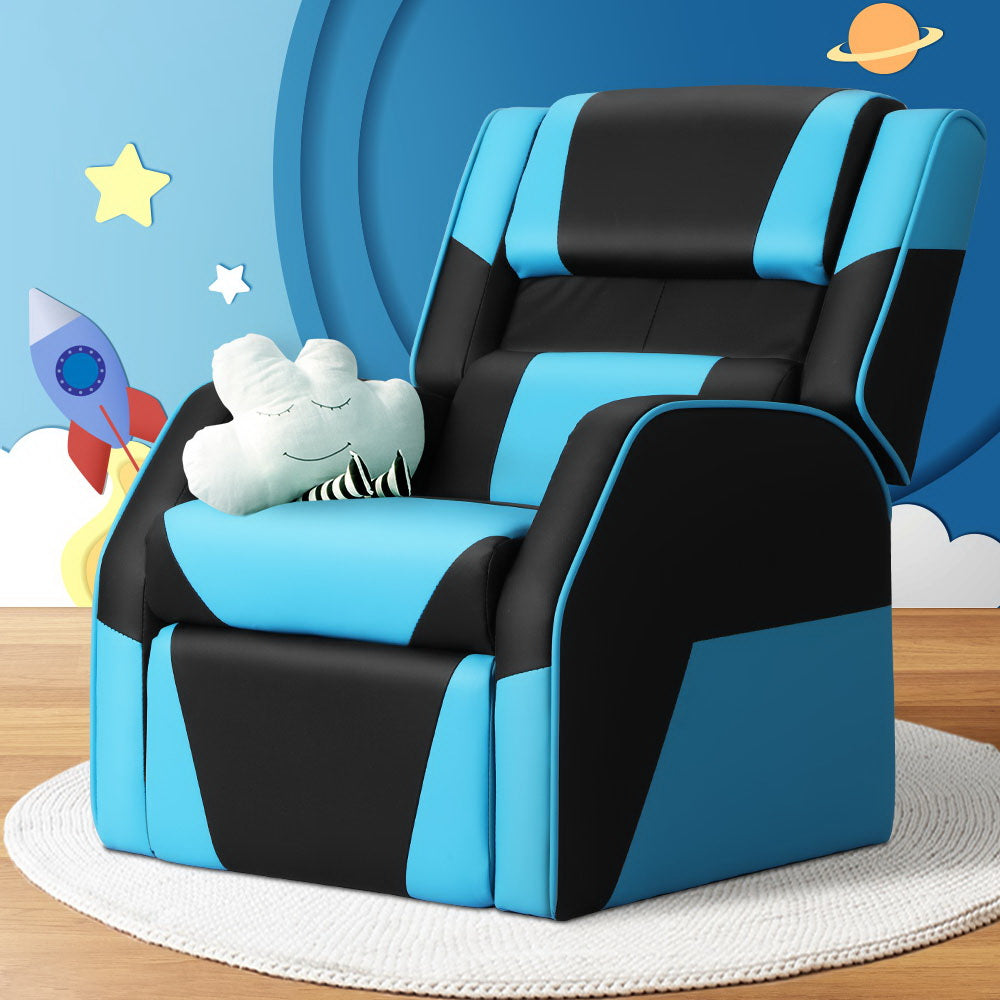 Marlook Kids Recliner Chair PU Leather Gaming Sofa Lounge Couch Children Armchair