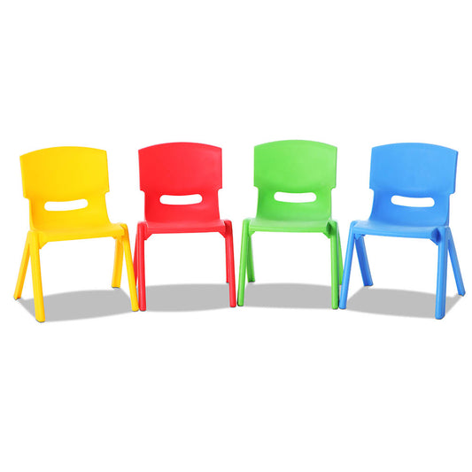 Marlook Kids Chairs Set Plastic Set of 4 Activity Study Chair 50KG