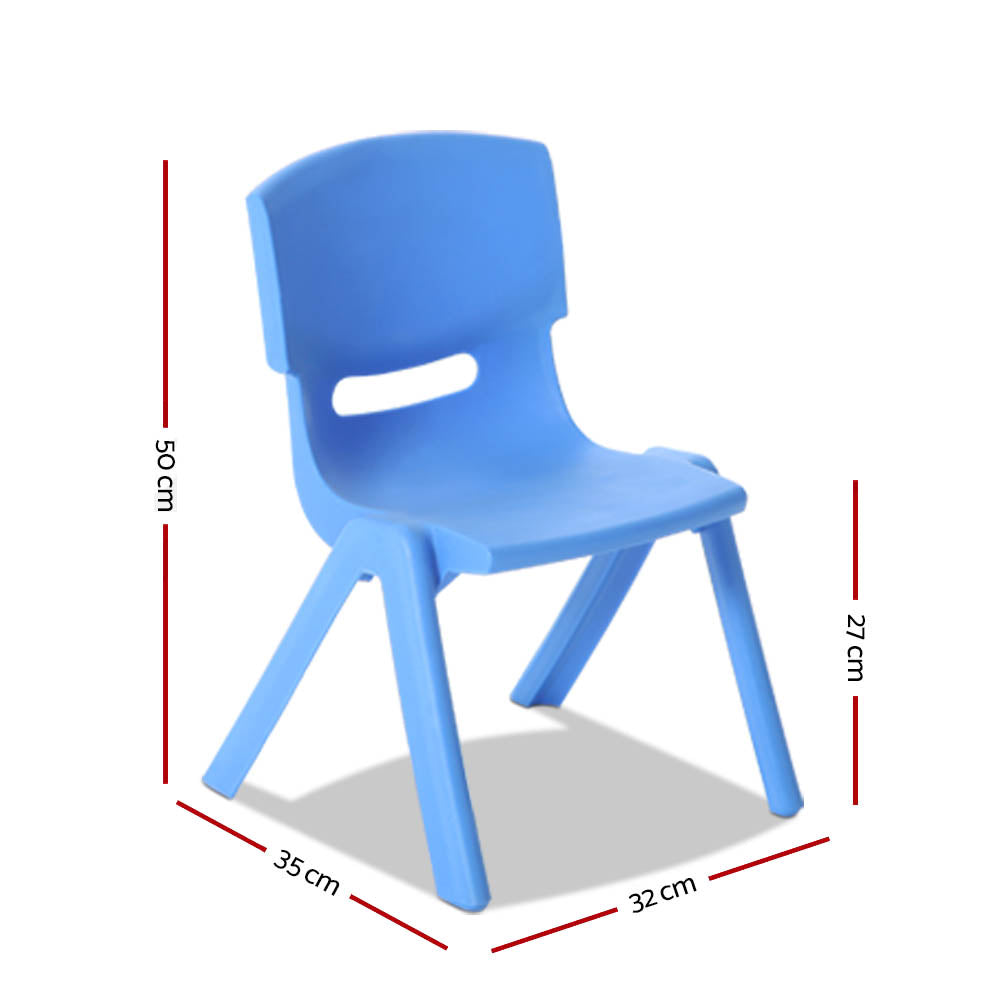 Marlook Kids Chairs Set Plastic Set of 4 Activity Study Chair 50KG