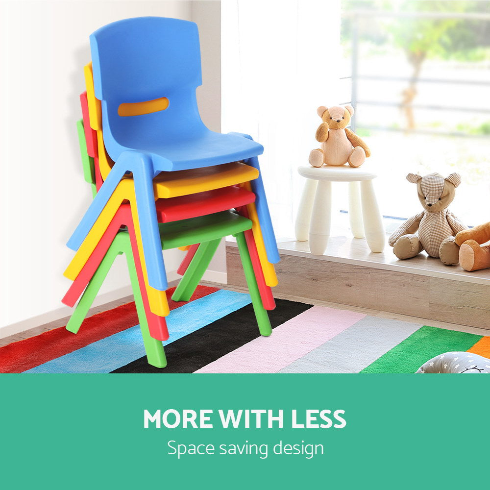 Marlook Kids Chairs Set Plastic Set of 4 Activity Study Chair 50KG