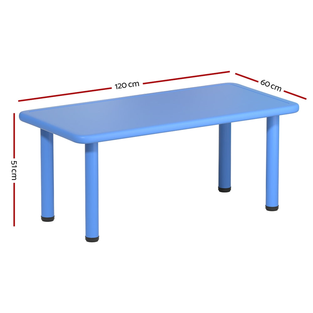 Marlook Kids Table Plastic Square Activity Study Desk 60X120CM