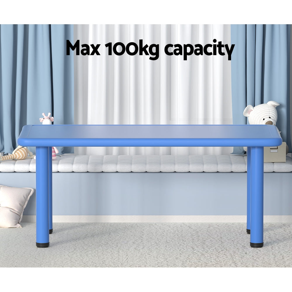 Marlook Kids Table Plastic Square Activity Study Desk 60X120CM