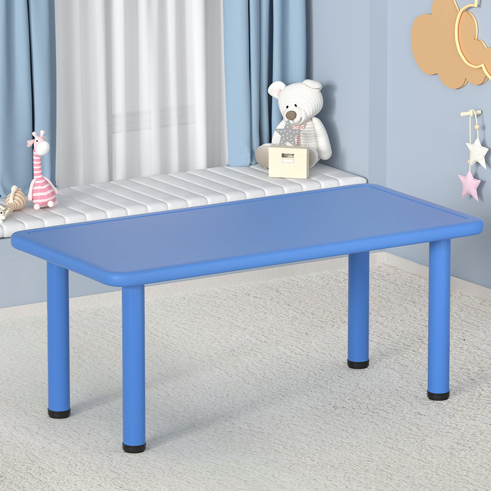 Marlook Kids Table Plastic Square Activity Study Desk 60X120CM