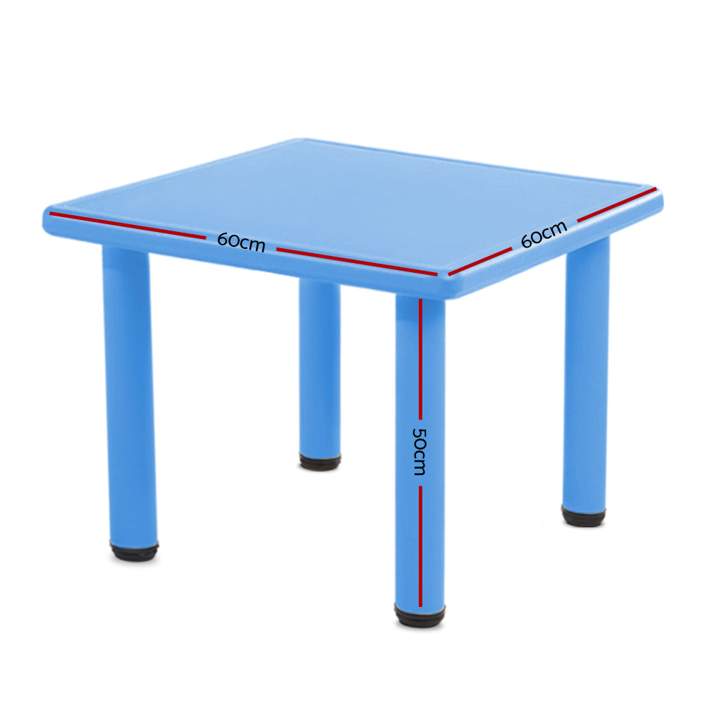 Marlook Kids Table Plastic Square Activity Study Desk 60X60CM
