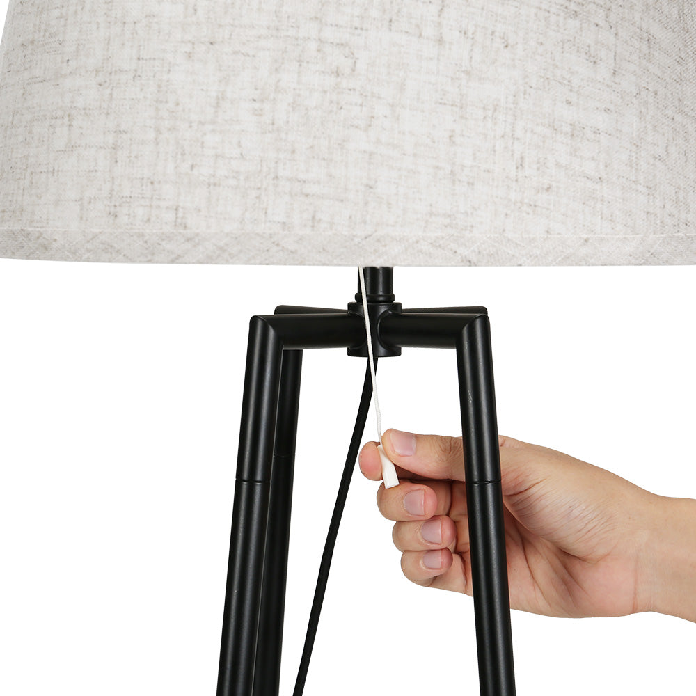 Marlook Floor Lamp 2 Tier Shelf Storage LED Light Stand Home Living Room Upright