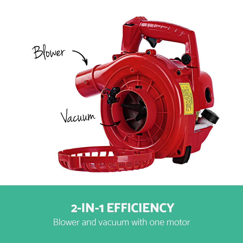 Marlook Petrol Leaf Blower Garden Vacuum Handheld Commercial Outdoor Tool 36CC