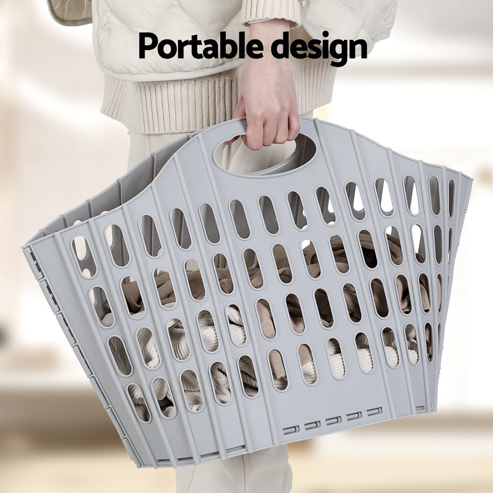 Marlook Laundry Basket Hamper Large Foldable Washing Clothes Storage Organiser