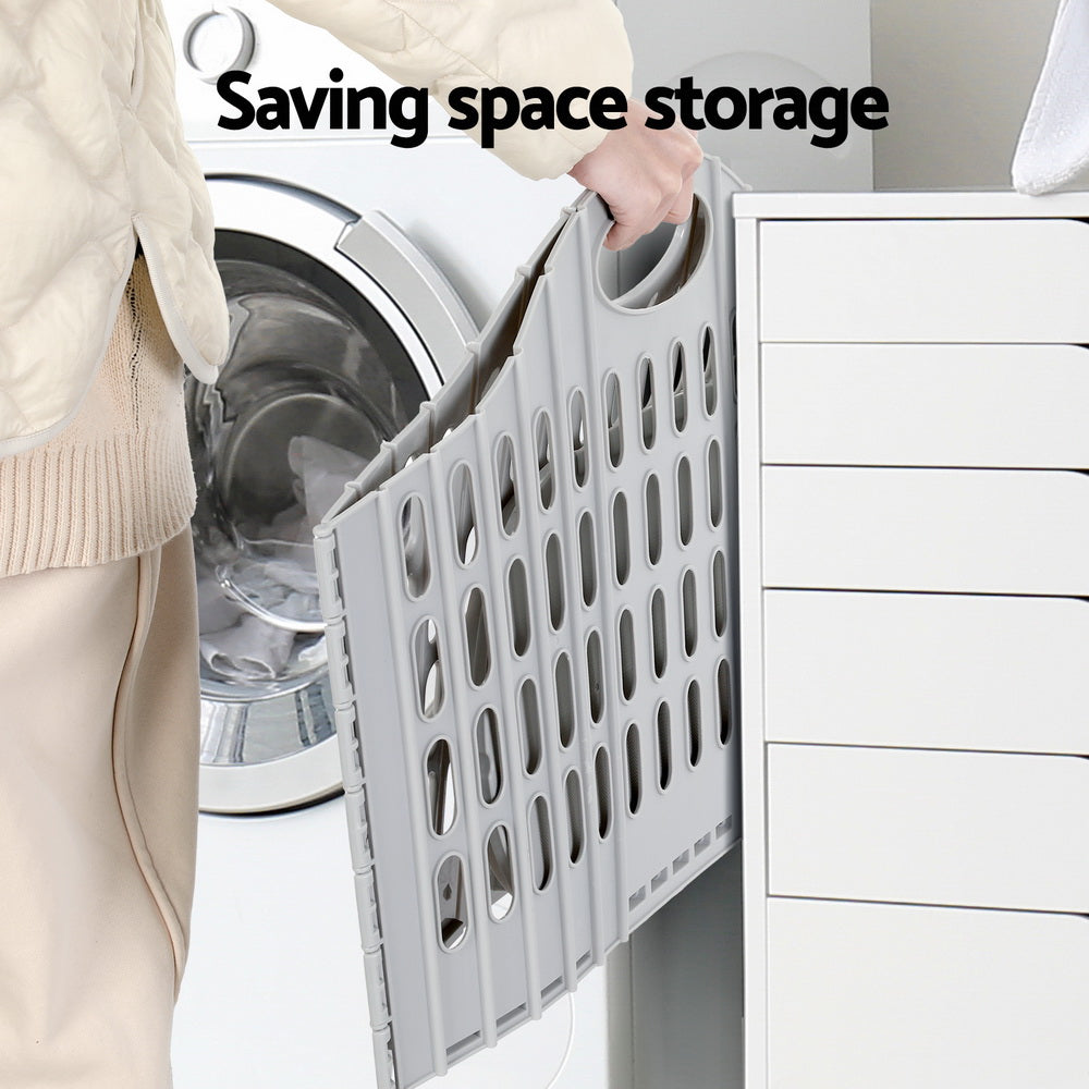 Marlook Laundry Basket Hamper Large Foldable Washing Clothes Storage Organiser