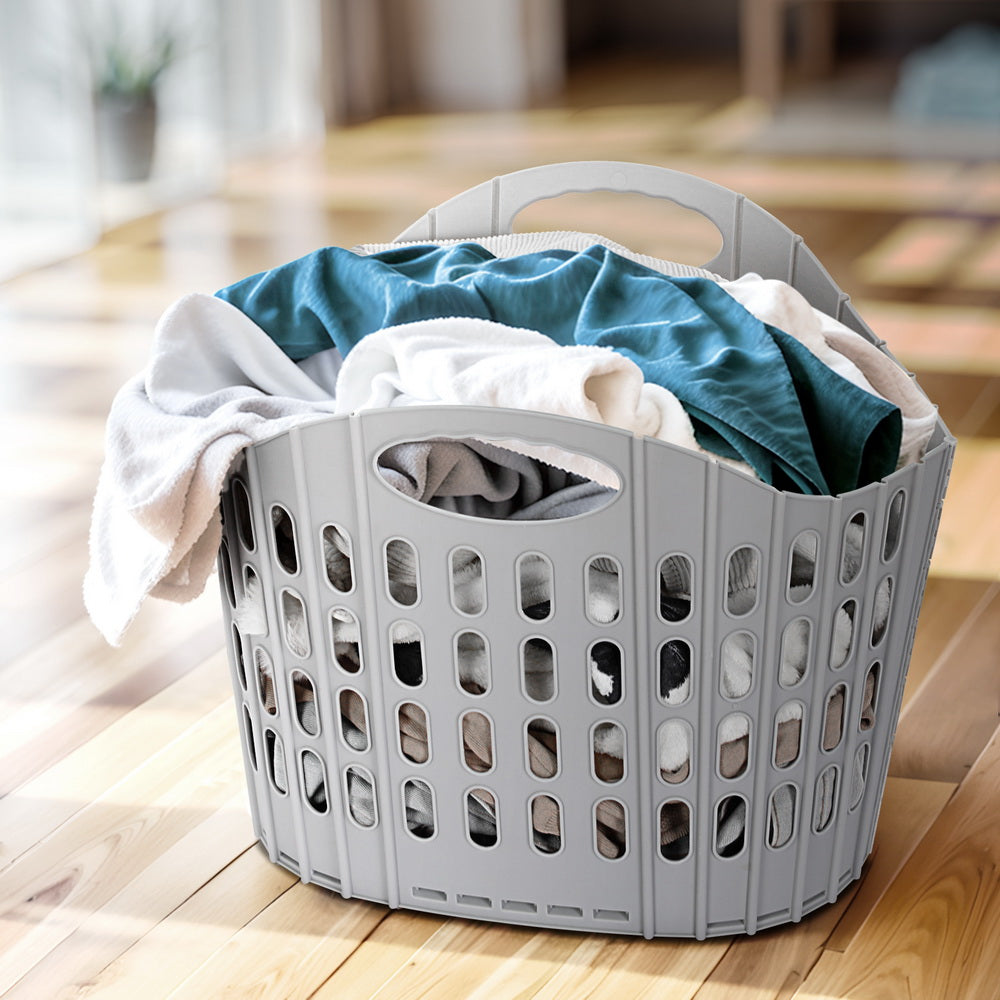 Marlook Laundry Basket Hamper Large Foldable Washing Clothes Storage Organiser