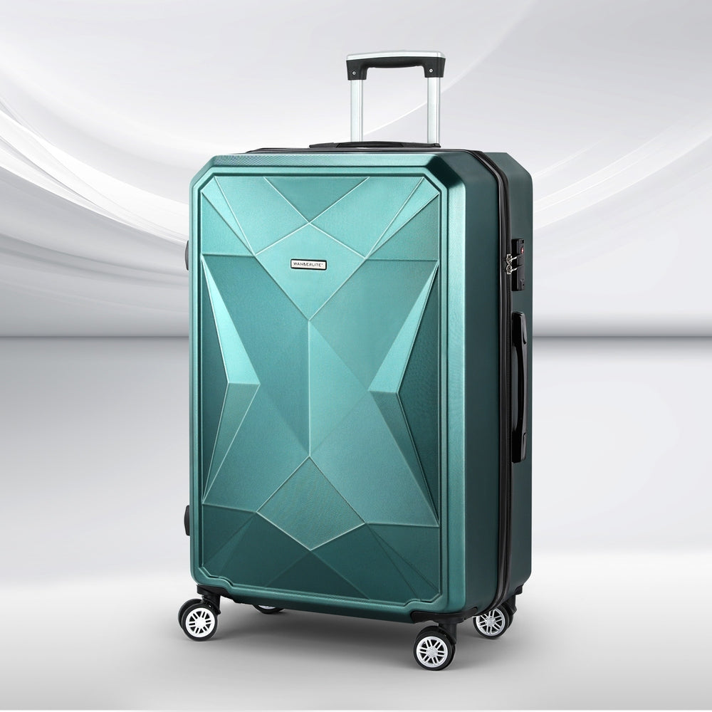 Marlook 28" 75cm Luggage Trolley Travel Suitcase Carry On Storage TSA Hardshell Atrovirens