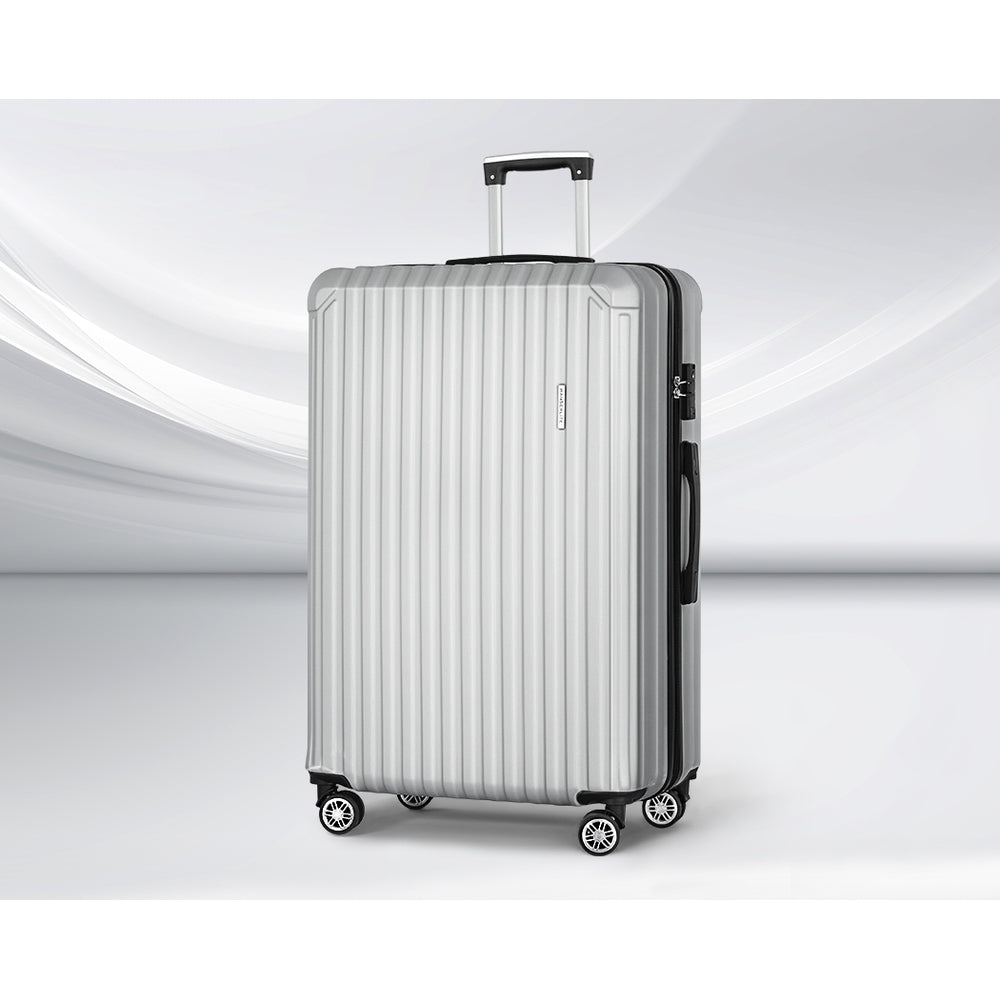 Marlook 28'' Luggage Travel Suitcase Set TSA Carry On Hard Case Light Grey