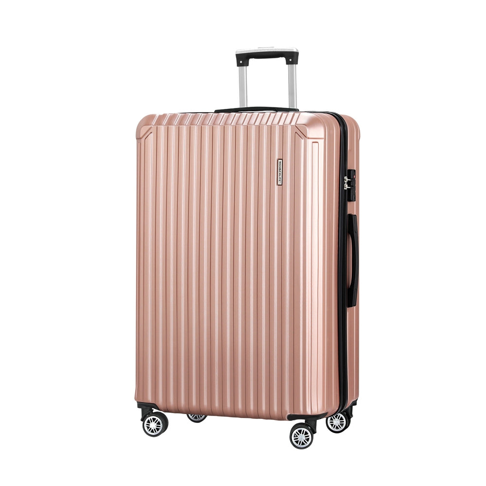 Marlook 28'' Luggage Travel Suitcase Set TSA Carry On Hard Case Rose Gold