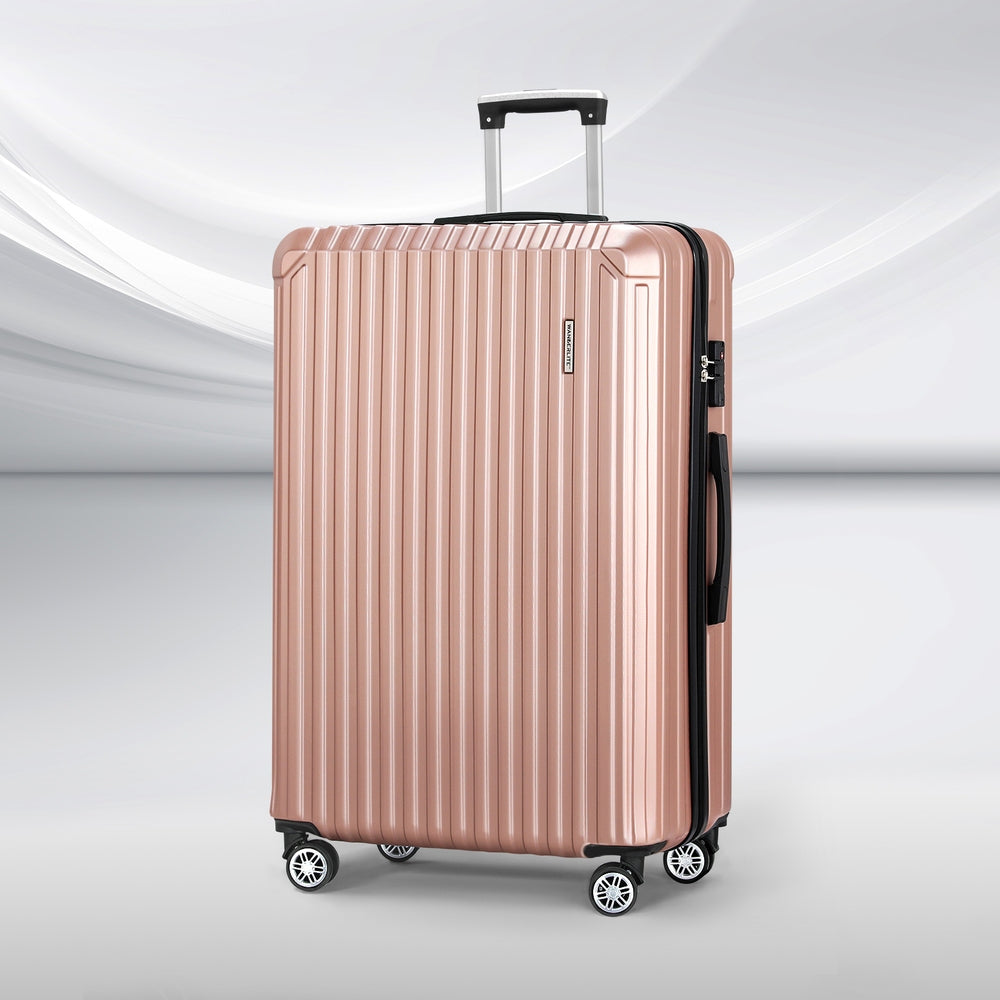 Marlook 28'' Luggage Travel Suitcase Set TSA Carry On Hard Case Rose Gold