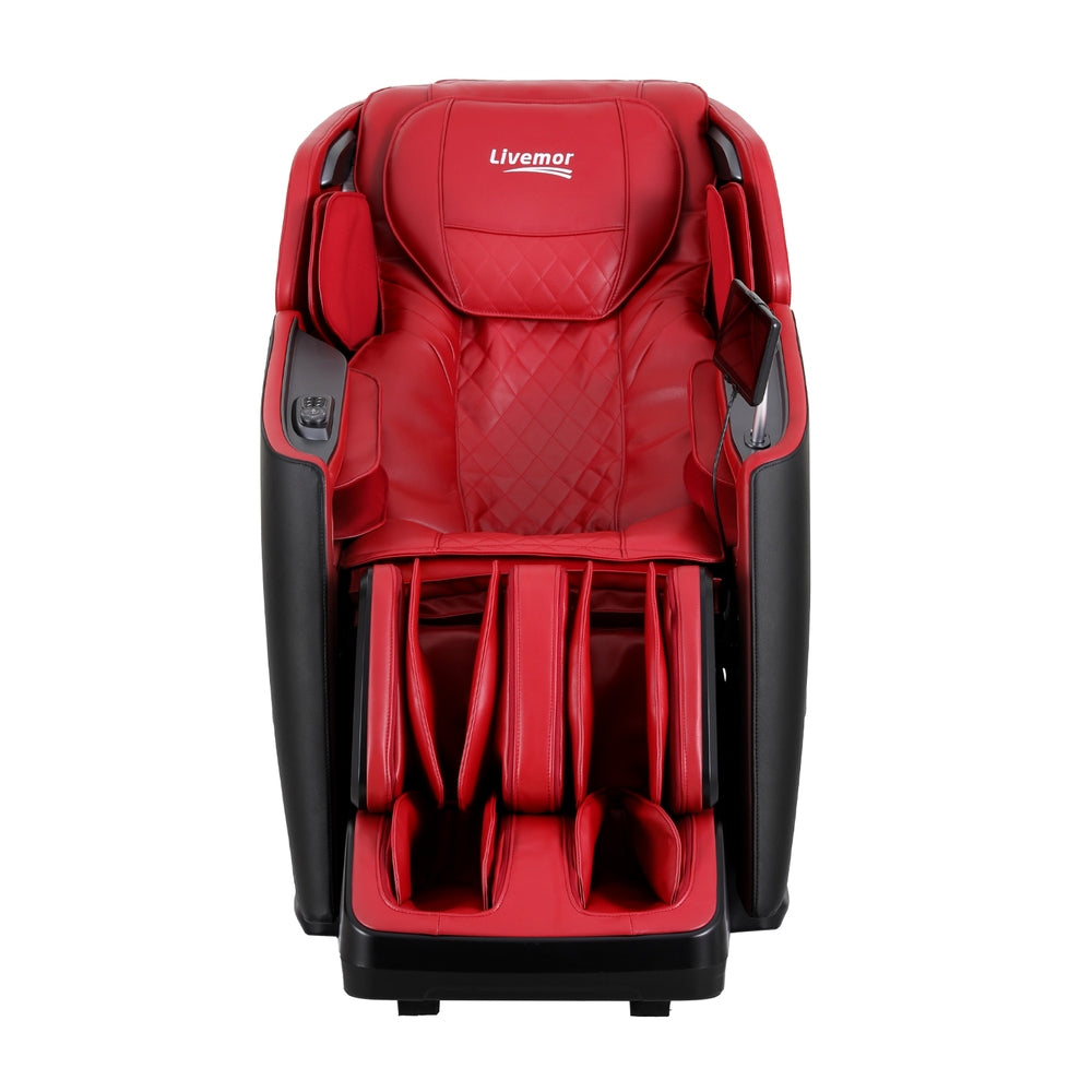 Marlook 4D Massage Chair Electric Recliner Home Massager Red