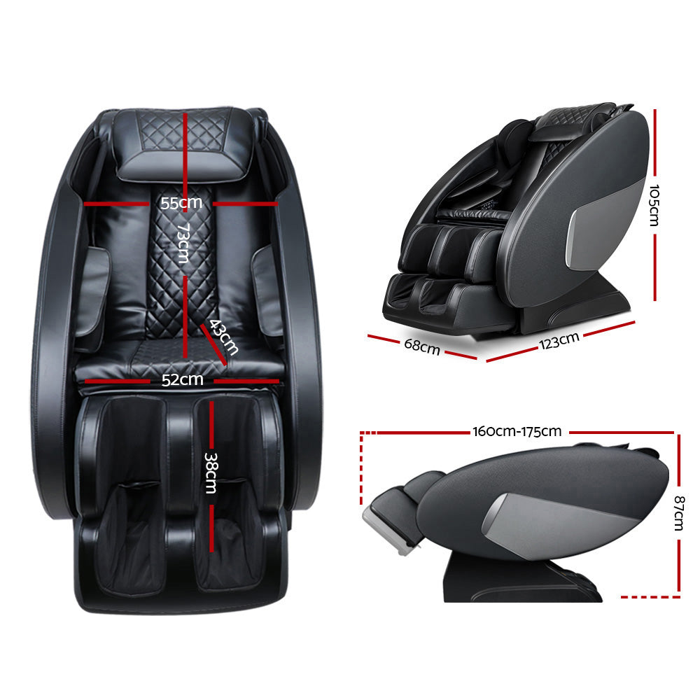 Marlook Massage Chair Electric Recliner Massager Black Ellmue