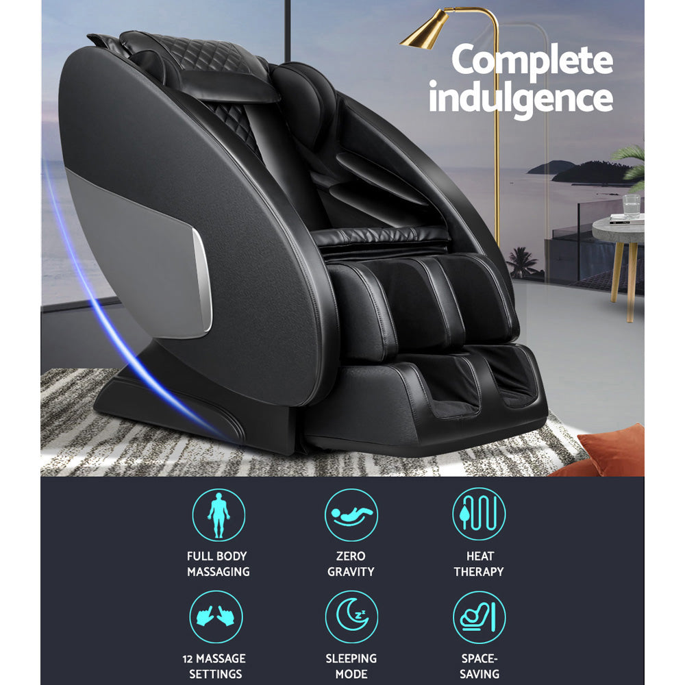 Marlook Massage Chair Electric Recliner Massager Black Ellmue