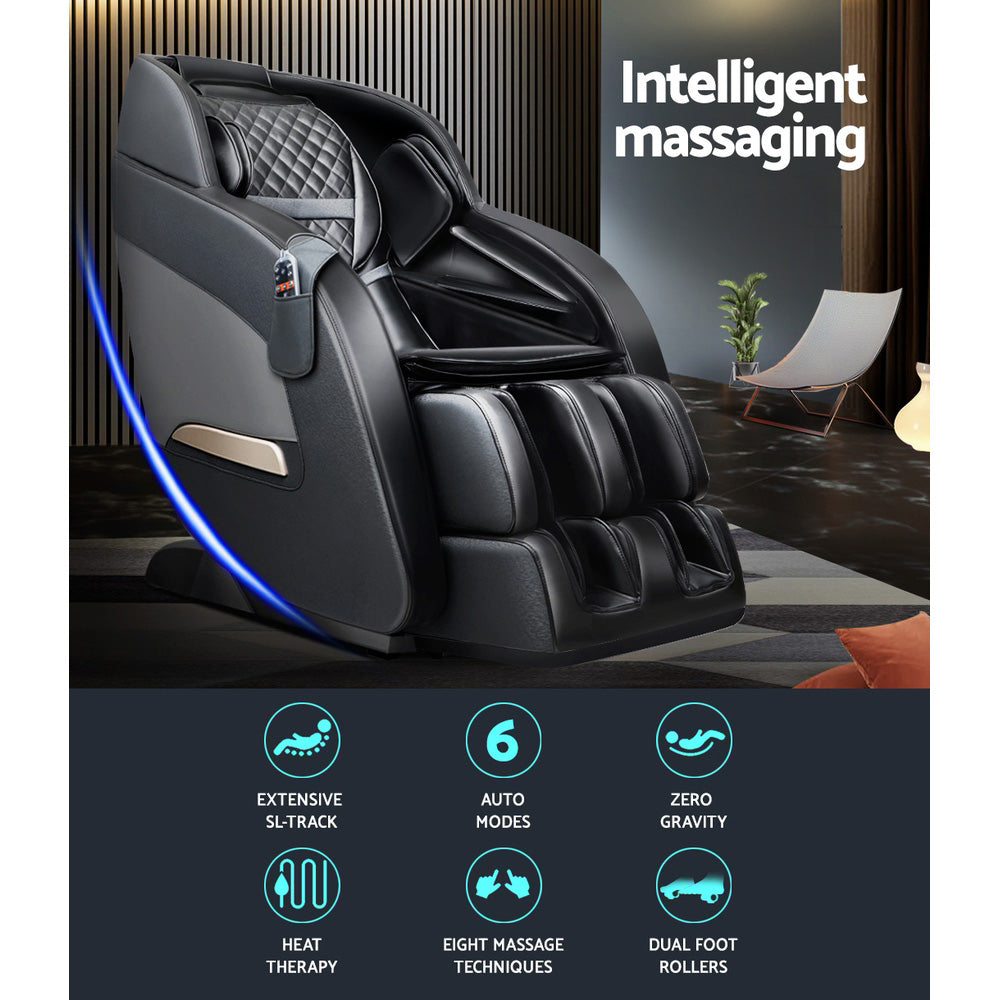 Marlook Massage Chair Electric Recliner Massager Black Decima