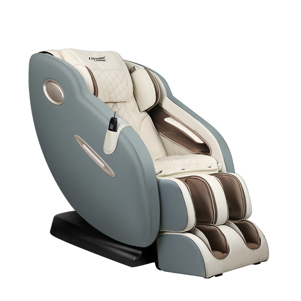 Marlook Massage Chair Electric Recliner Massager Grey Ozeni