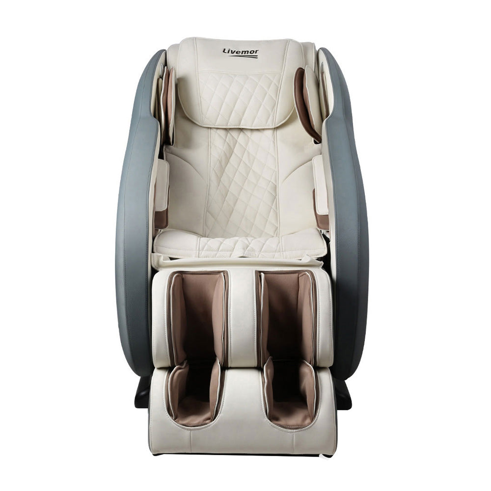 Marlook Massage Chair Electric Recliner Massager Grey Ozeni