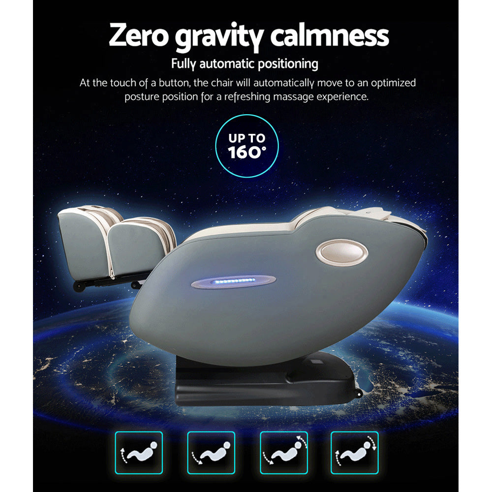 Marlook Massage Chair Electric Recliner Massager Grey Ozeni