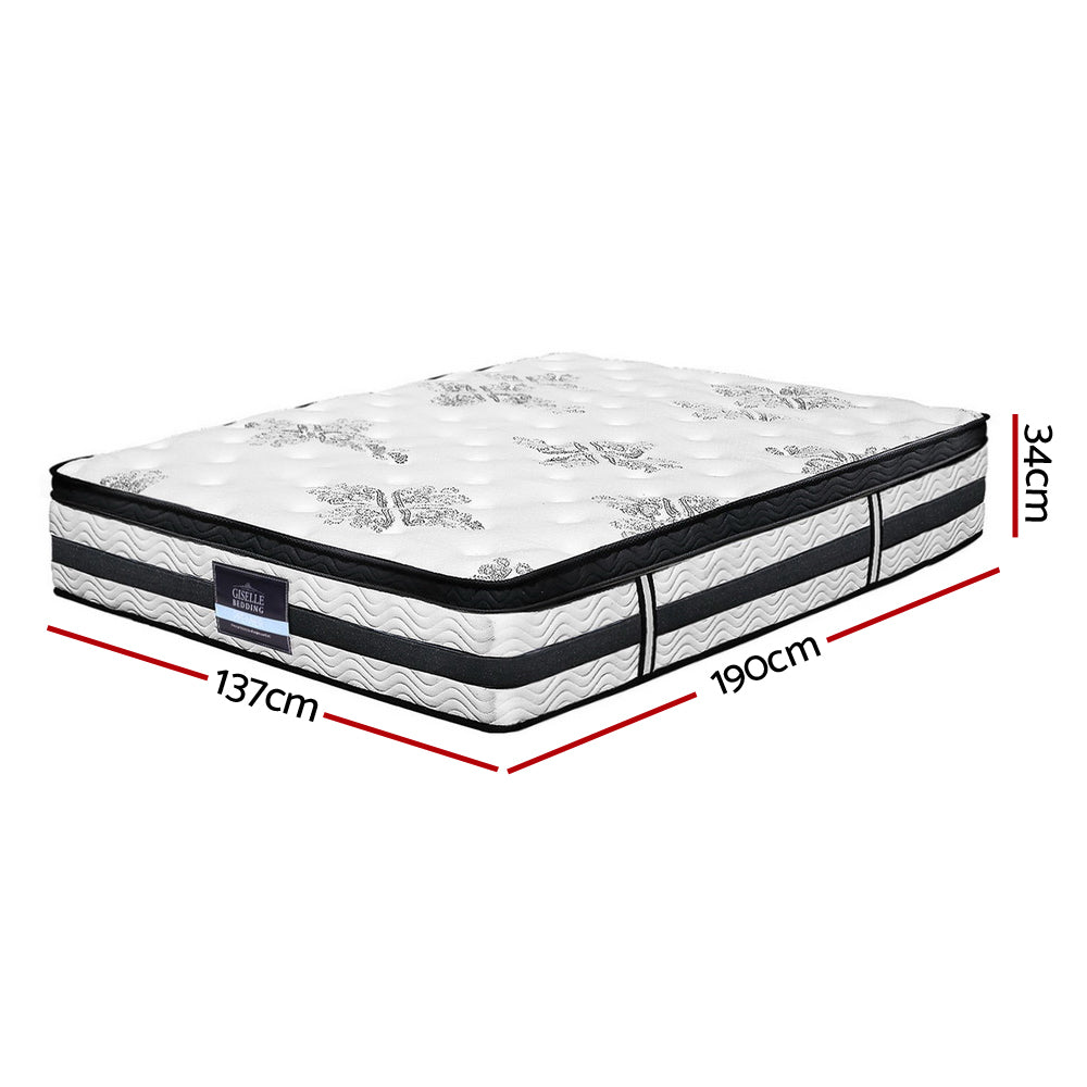 Marlook Bedding 34cm Mattress Euro Top Pocket Spring Double