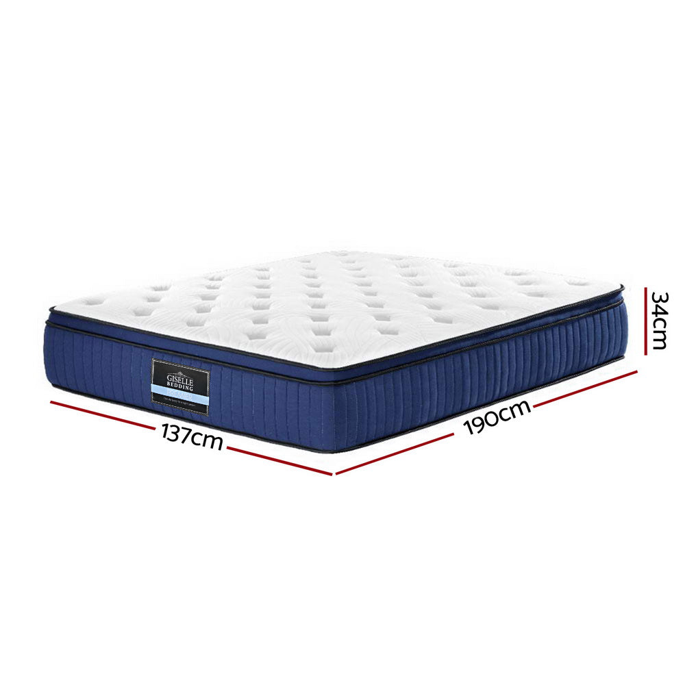 Marlook Bedding 34cm Mattress Cool Gel Memory Foam 7 Zone Double