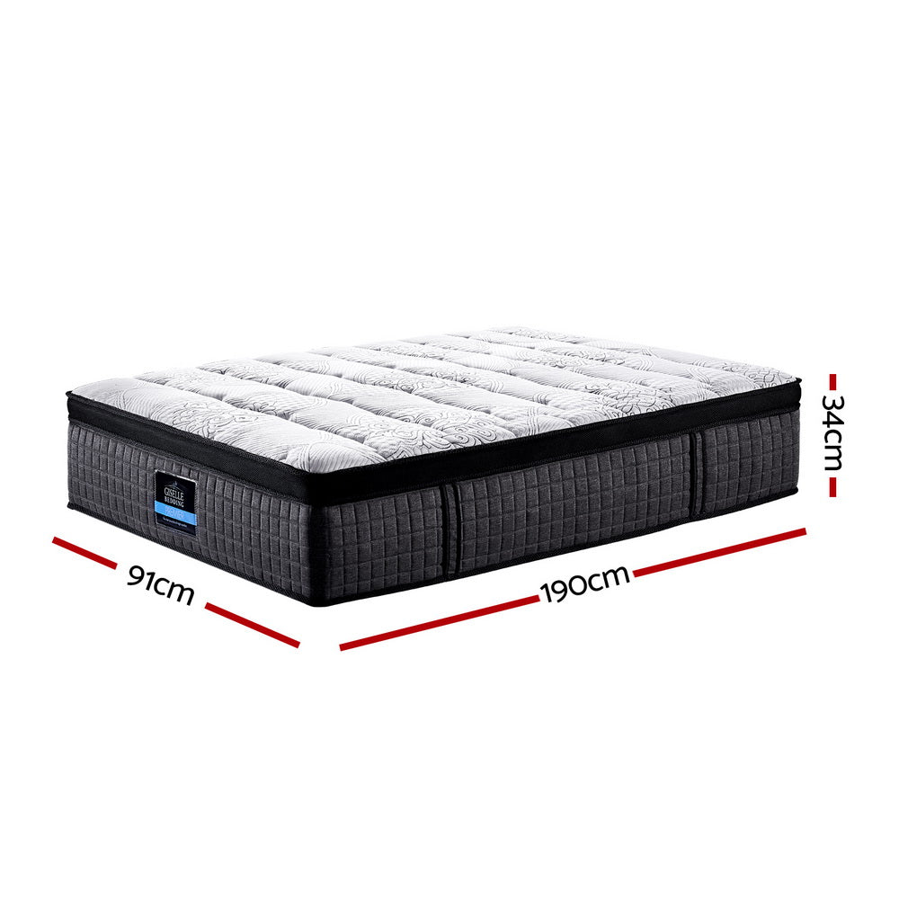 Marlook Bedding 34cm Mattress 9 Zone Latex Foam Single