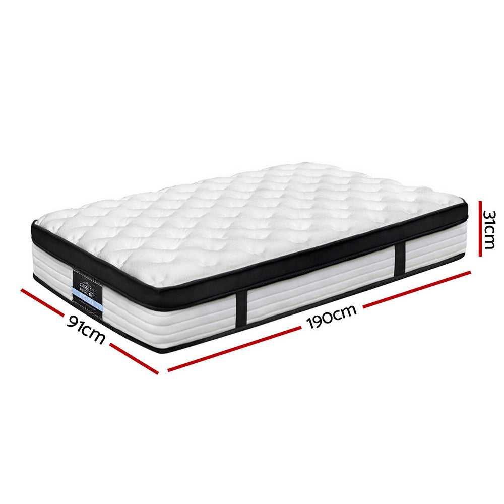 Marlook Bedding 31cm Mattress Euro Top Single