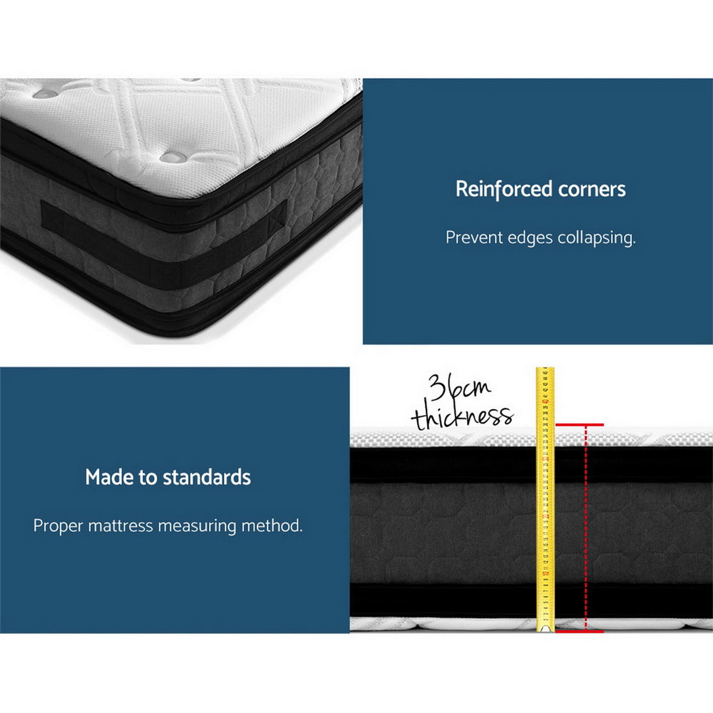 Marlook Bedding 36cm Mattress Cool Gel Memory Foam King Single