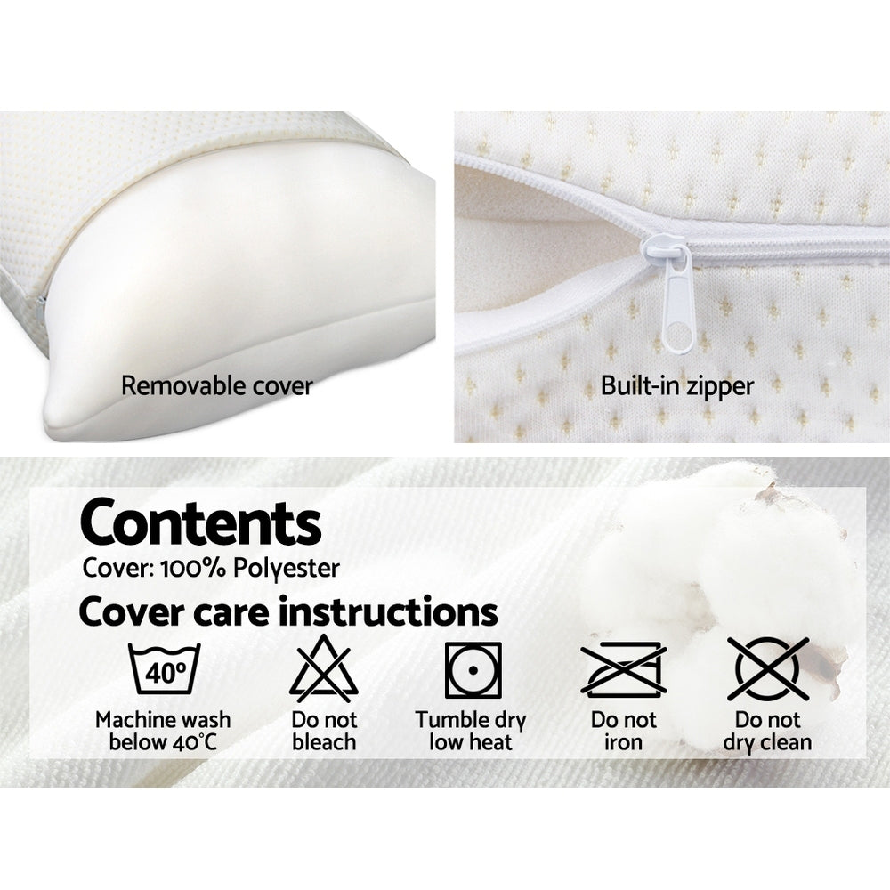 Marlook Bedding Memory Foam Pillow 13cm Thick Twin Pack
