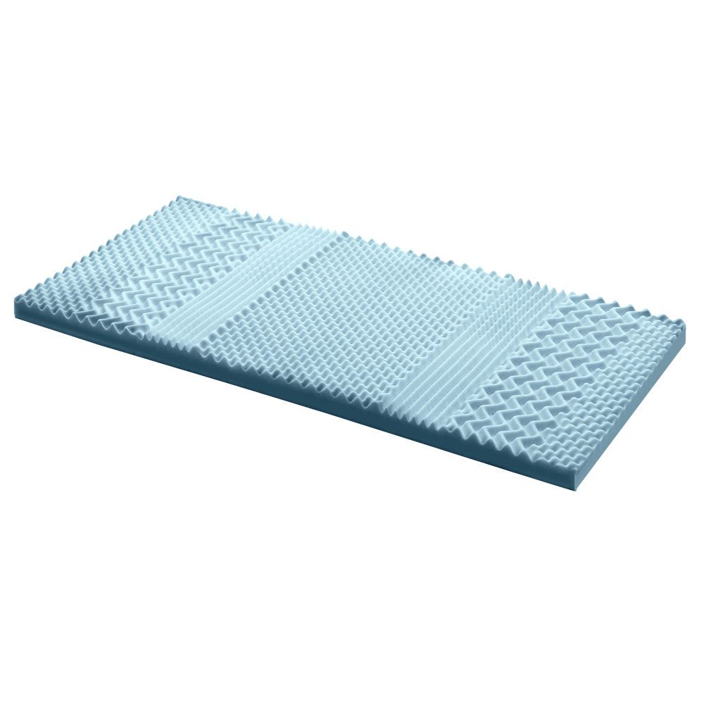 Marlook Bedding Memory Foam Mattress Topper 7-Zone 8cm Single